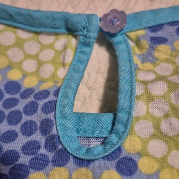 Hanna Andersson girls size 110 or 5 purple lime & teal dress vguc - Picture 6 of 7